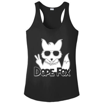 Dope Fox Ladies PosiCharge Competitor Racerback Tank