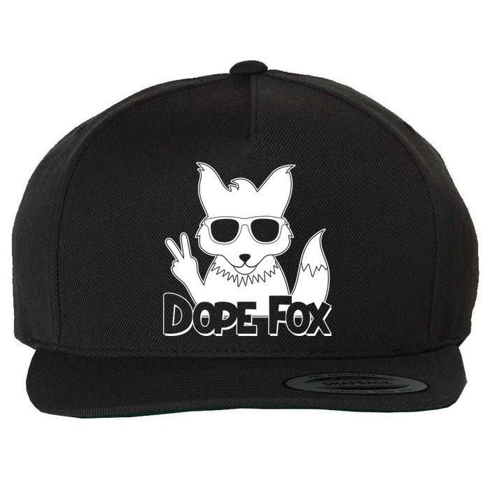 Dope Fox Wool Snapback Cap