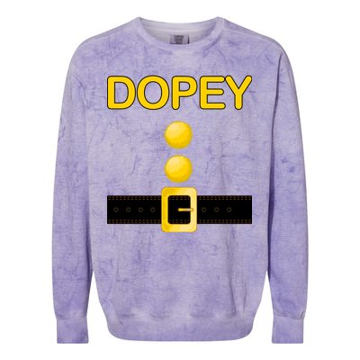 Dopey Dwarf Costume Colorblast Crewneck Sweatshirt