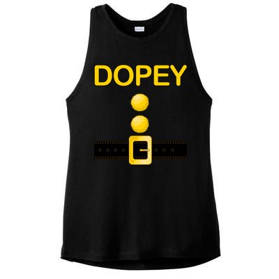 Dopey Dwarf Costume Ladies PosiCharge Tri-Blend Wicking Tank