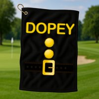Dopey Dwarf Costume Golf Towel