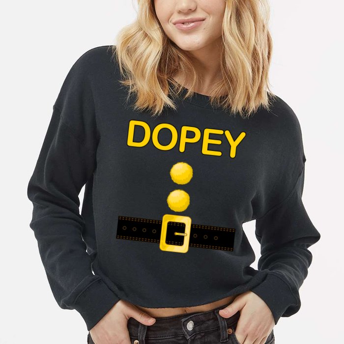 Dopey Dwarf Costume Cropped Pullover Crew