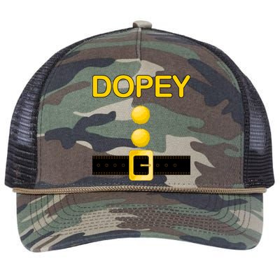 Dopey Dwarf Costume Retro Rope Trucker Hat Cap