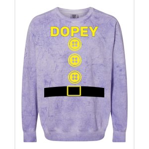 Dopey Dwarf Halloween Costume Colorblast Crewneck Sweatshirt