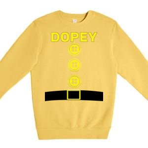 Dopey Dwarf Halloween Costume Premium Crewneck Sweatshirt