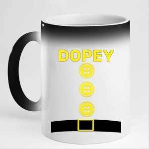 Dopey Dwarf Halloween Costume 11oz Black Color Changing Mug