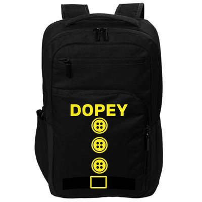 Dopey Dwarf Halloween Costume Impact Tech Backpack