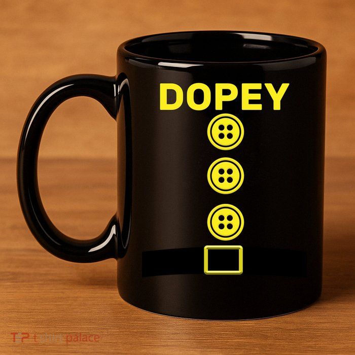 Dopey Dwarf Halloween Costume 11oz C Handle Ceramic Mug