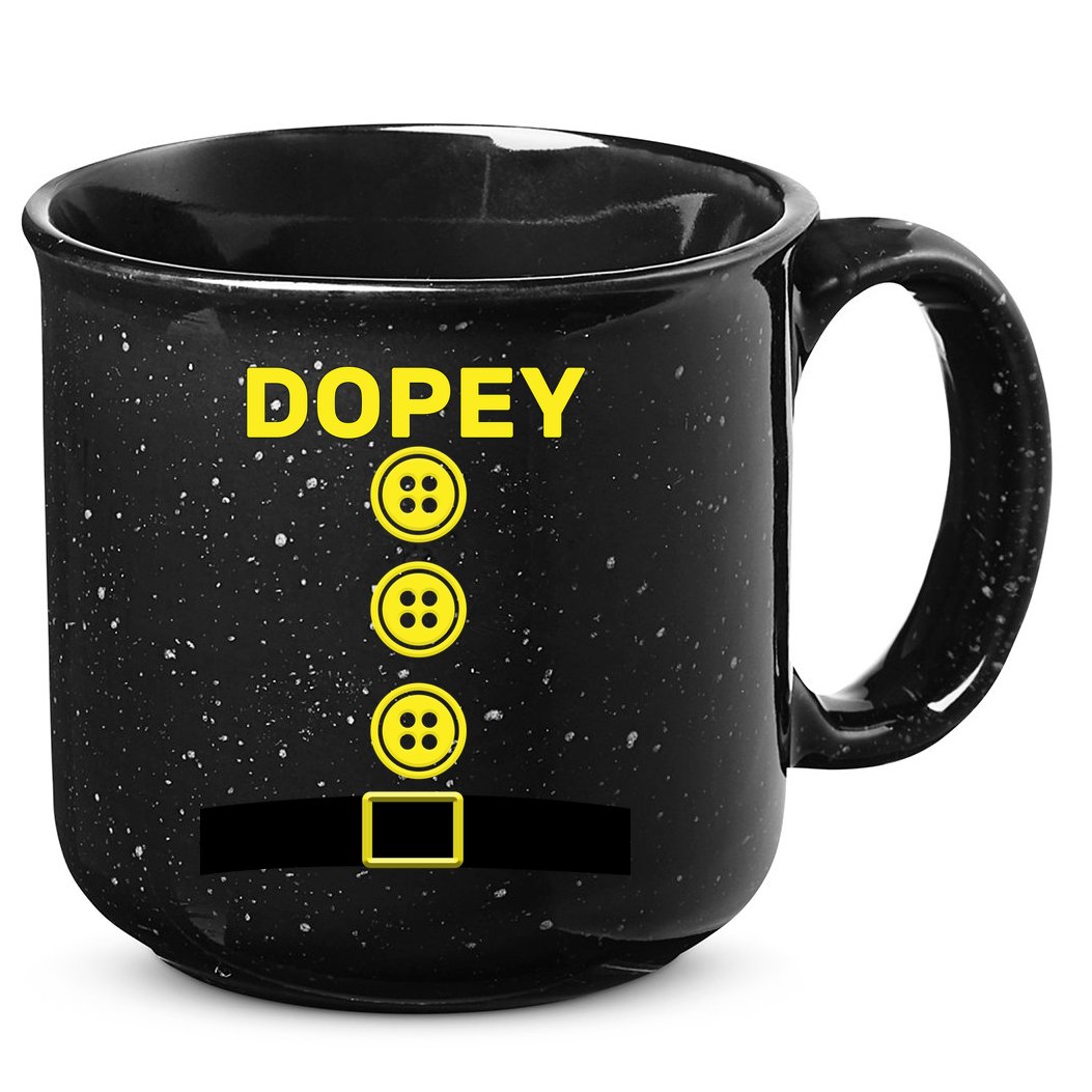 Dopey Dwarf Halloween Costume 15oz Campfire Ceramic Mug