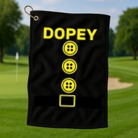 Dopey Dwarf Halloween Costume Golf Towel