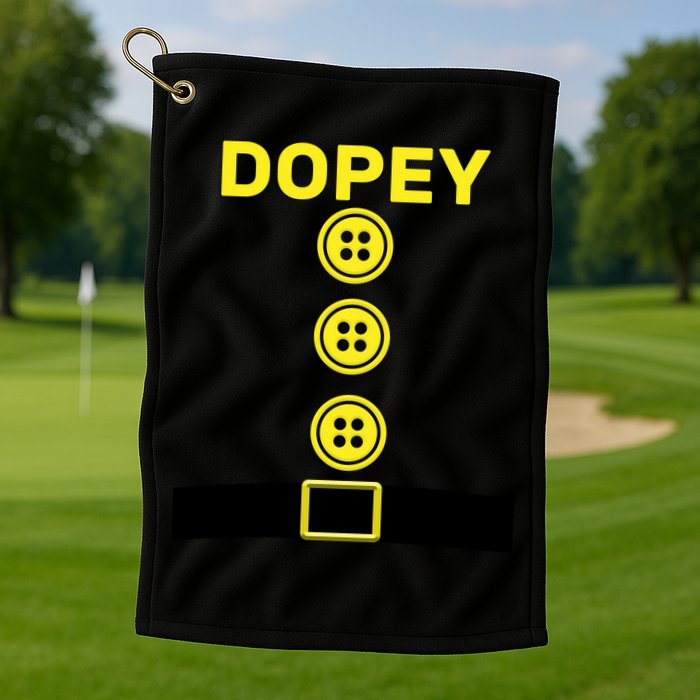 Dopey Dwarf Halloween Costume Golf Towel