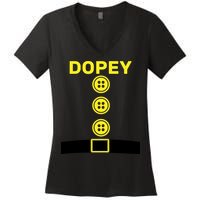 Dopey Dwarf Halloween Costume Women's V-Neck T-Shirt