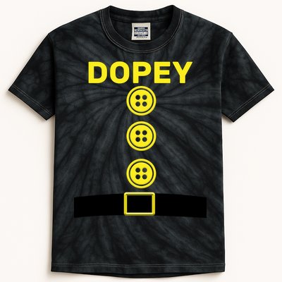 Dopey Dwarf Halloween Costume Kids Tie-Dye T-Shirt
