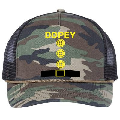 Dopey Dwarf Halloween Costume Retro Rope Trucker Hat Cap