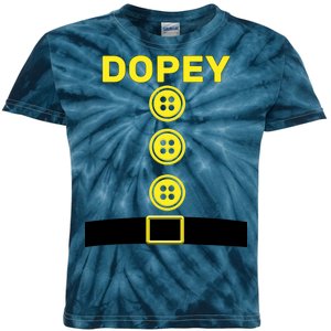 Dopey Dwarf Halloween Costume Kids Tie-Dye T-Shirt