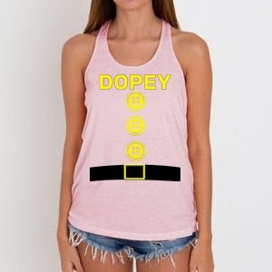 Dopey Dwarf Halloween Costume Women's Knotted Racerback Tank