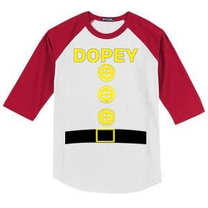 Dopey Dwarf Halloween Costume Kids Colorblock Raglan Jersey