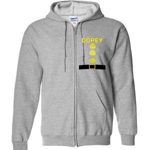 Dopey Dwarf Halloween Costume Full Zip Hoodie