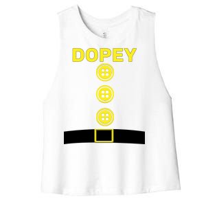 Dopey Dwarf Halloween Costume Women's Racerback Cropped Tank