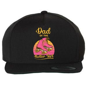 Dad Of Roller Fathers Day Skating Matching Family Great Gift Wool Snapback Cap