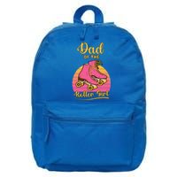 Dad Of Roller Fathers Day Skating Matching Family Great Gift 16 in Basic Backpack