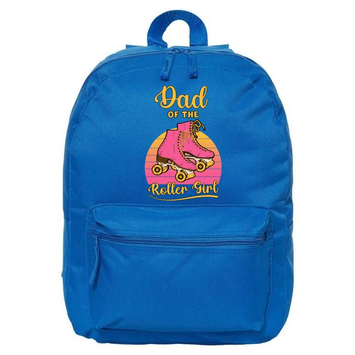 Dad Of Roller Fathers Day Skating Matching Family Great Gift 16 in Basic Backpack