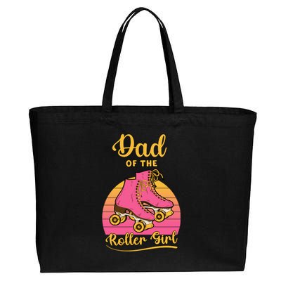 Dad Of Roller Fathers Day Skating Matching Family Great Gift Cotton Canvas Jumbo Tote