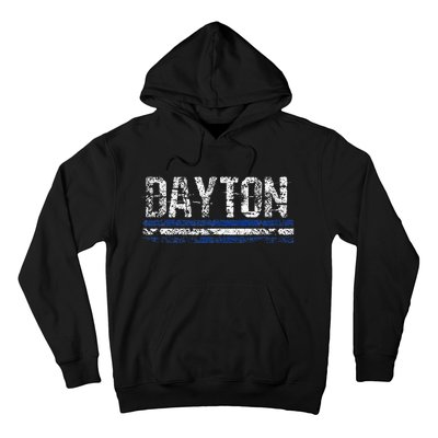 Dayton Ohio Retro Vintage Weathered Throwback Hoodie