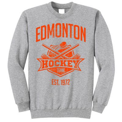 Distressed Oiler Retro Stick Fan Party Tailgate Tall Sweatshirt