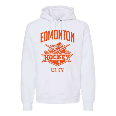 Distressed Oiler Retro Stick Fan Party Tailgate Premium Hoodie