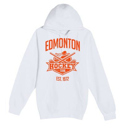 Distressed Oiler Retro Stick Fan Party Tailgate Premium Pullover Hoodie