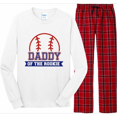 Daddy Of Rookie 1st Birthday Baseball Theme Matching Party Long Sleeve Pajama Set