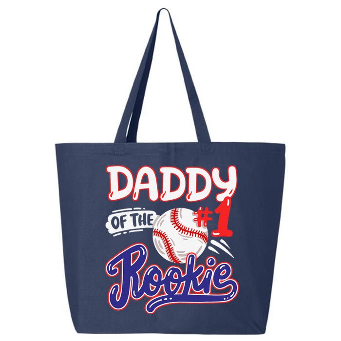 Daddy Of Rookie 1st Baseball Birthday Party Theme Matching 25L Jumbo Tote