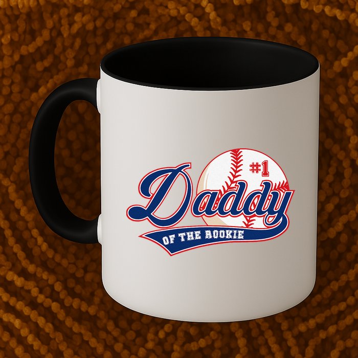 Daddy Of Rookie Of Year 1st Birthday Baseball Theme Matching Mug