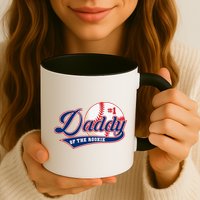 Daddy Of Rookie Of Year 1st Birthday Baseball Theme Matching Mug