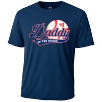 Daddy Of Rookie Of Year 1st Birthday Baseball Theme Matching Cooling Performance Crew T-Shirt