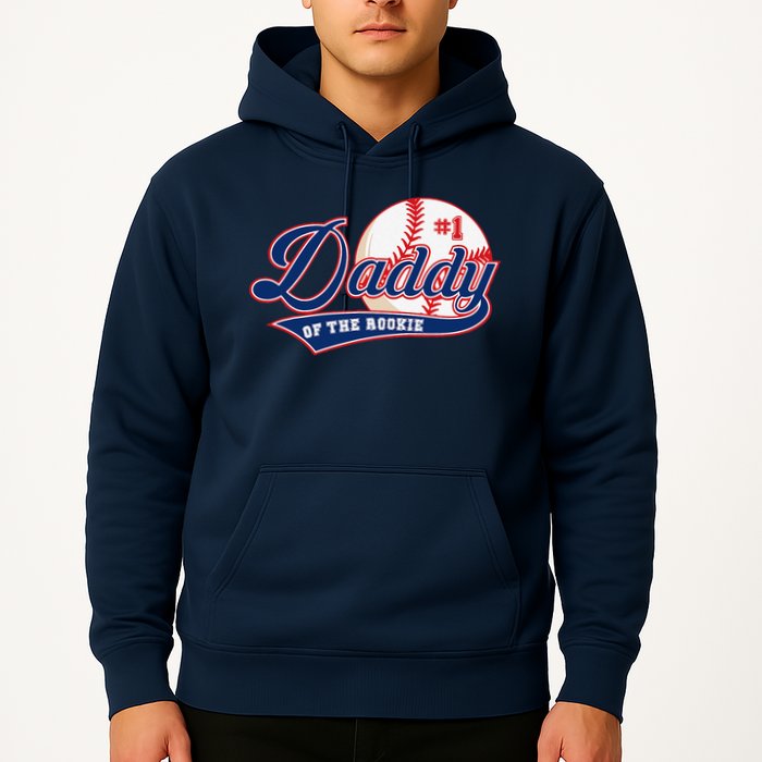 Daddy Of Rookie Of Year 1st Birthday Baseball Theme Matching Hoodie