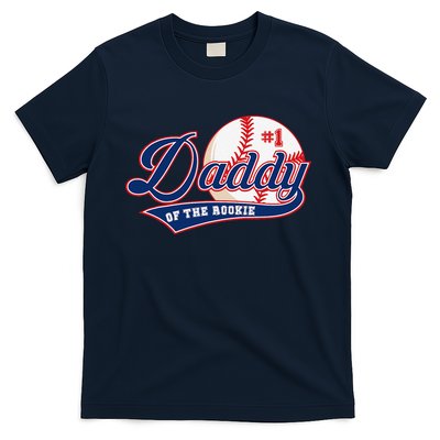 Daddy Of Rookie Of Year 1st Birthday Baseball Theme Matching T-Shirt