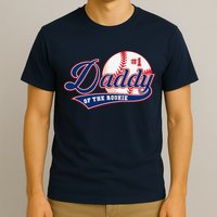 Daddy Of Rookie Of Year 1st Birthday Baseball Theme Matching T-Shirt