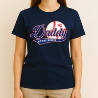 Daddy Of Rookie Of Year 1st Birthday Baseball Theme Matching T-Shirt