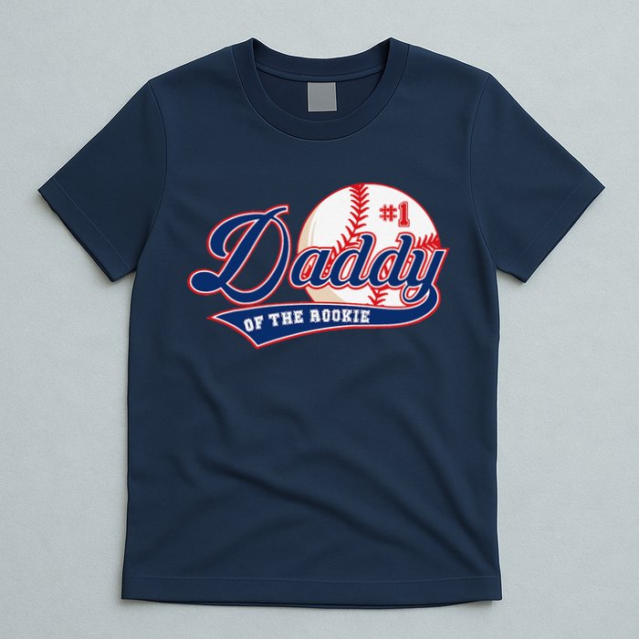 Daddy Of Rookie Of Year 1st Birthday Baseball Theme Matching T-Shirt