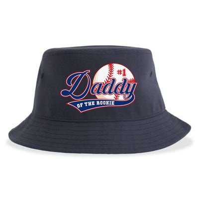 Daddy Of Rookie Of Year 1st Birthday Baseball Theme Matching Sustainable Bucket Hat