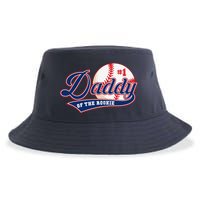 Daddy Of Rookie Of Year 1st Birthday Baseball Theme Matching Sustainable Bucket Hat