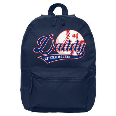 Daddy Of Rookie Of Year 1st Birthday Baseball Theme Matching 16 in Basic Backpack