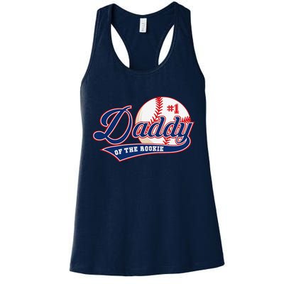Daddy Of Rookie Of Year 1st Birthday Baseball Theme Matching Womens Tank Top