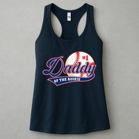 Daddy Of Rookie Of Year 1st Birthday Baseball Theme Matching Womens Tank Top