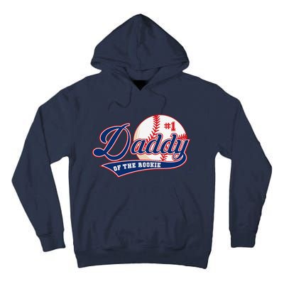 Daddy Of Rookie Of Year 1st Birthday Baseball Theme Matching Tall Hoodie