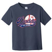 Daddy Of Rookie Of Year 1st Birthday Baseball Theme Matching Toddler T-Shirt