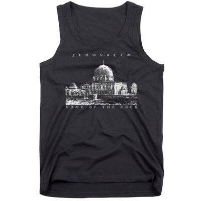 Dome of Rock Jerusalem Islamic Shrine Temple Vintage Tank Top