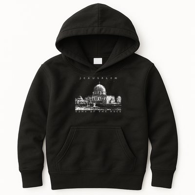 Dome of Rock Jerusalem Islamic Shrine Temple Vintage Kids Hoodie